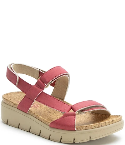 Alegria Henna 3 Strap Cork Platform Sandals