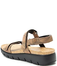 Alegria Henna 3 Strap Printed Platform Sandals