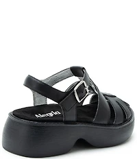 Alegria Ingrid Leather Platform Fisherman Sandals