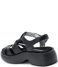 Alegria Ingrid Leather Platform Fisherman Sandals