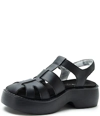 Alegria Ingrid Leather Platform Fisherman Sandals