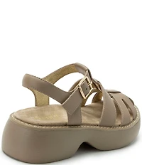 Alegria Ingrid Leather Platform Fisherman Sandals