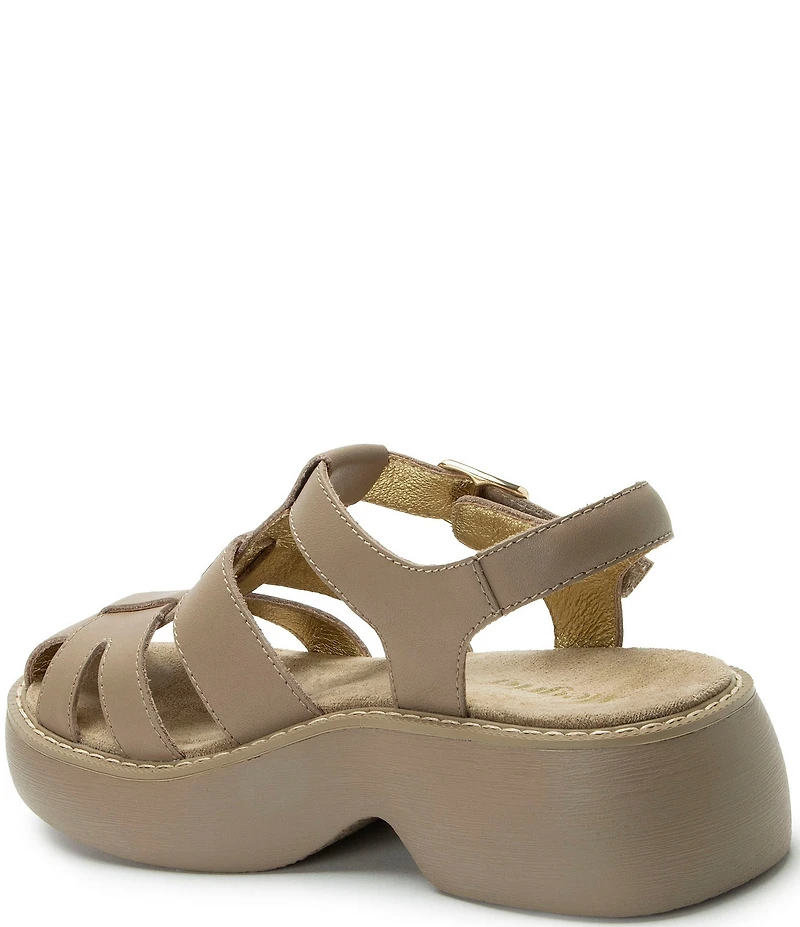 Alegria Ingrid Leather Platform Fisherman Sandals