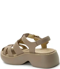 Alegria Ingrid Leather Platform Fisherman Sandals