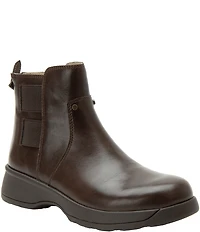 Alegria Jordyn Leather Stretch Strap Ankle Booties