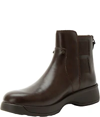 Alegria Jordyn Leather Stretch Strap Ankle Booties