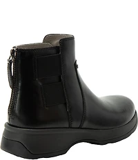 Alegria Jordyn Leather Stretch Strap Ankle Booties