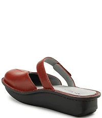 Alegria Kamila Leather Mary Jane Platform Slip On Clogs