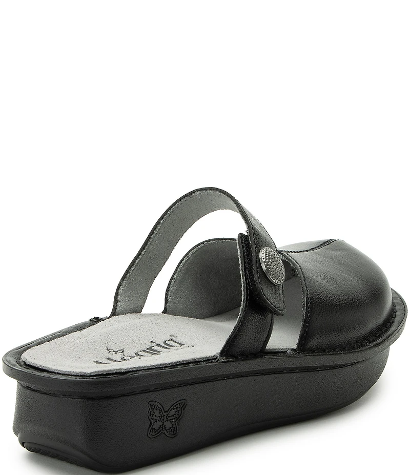 Alegria Kamila Leather Mary Jane Platform Slip On Clogs