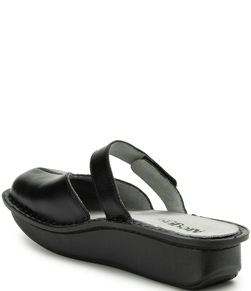 Alegria Kamila Leather Mary Jane Platform Slip On Clogs