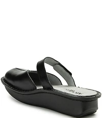Alegria Kamila Leather Mary Jane Platform Slip On Clogs