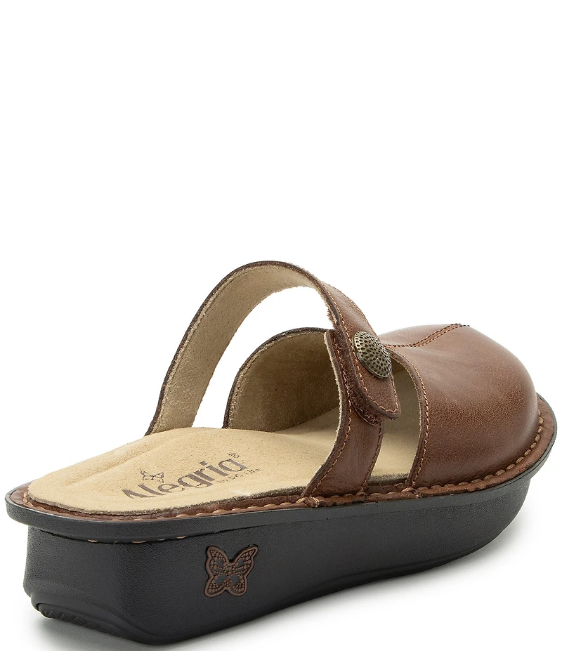 Alegria Kamila Leather Mary Jane Platform Slip On Clogs