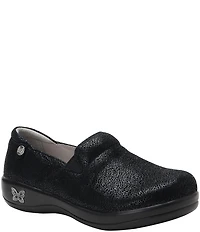 Alegria Keli Crackle Leather Clogs