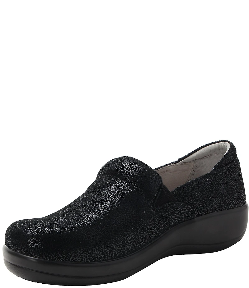 Alegria Keli Crackle Leather Clogs