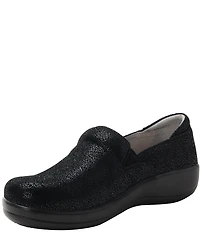Alegria Keli Crackle Leather Clogs