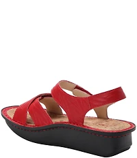 Alegria Kelsi Fondly Leather Platform Sandals