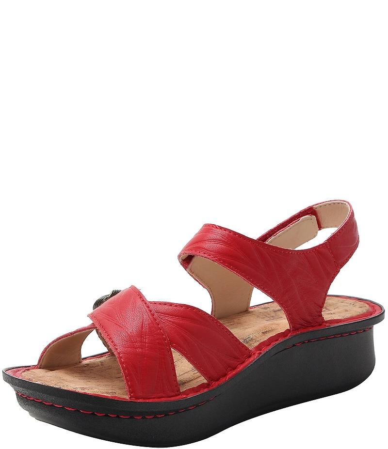 Alegria Kelsi Fondly Leather Platform Sandals