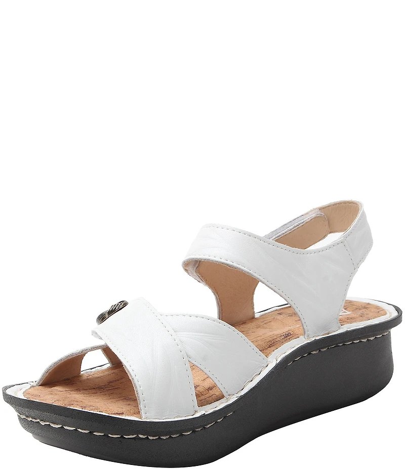Alegria Kelsi Fondly Leather Platform Sandals