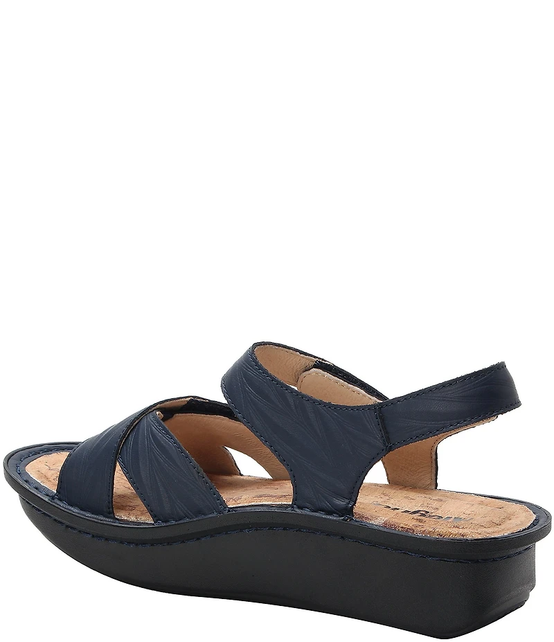Alegria Kelsi Fondly Leather Platform Sandals