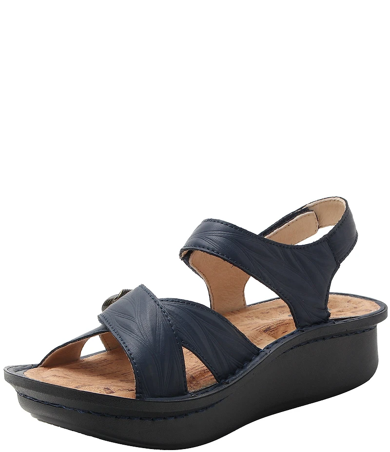 Alegria Kelsi Fondly Leather Platform Sandals