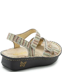 Alegria Kelsi Printed Leather Platform Sandals