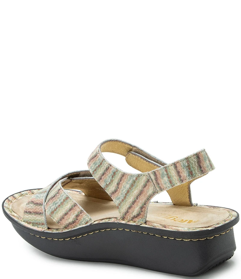 Alegria Kelsi Printed Leather Platform Sandals
