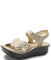 Alegria Kelsi Printed Leather Platform Sandals