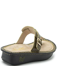 Alegria Kennedi Leather Thong Platform Heel Sandals