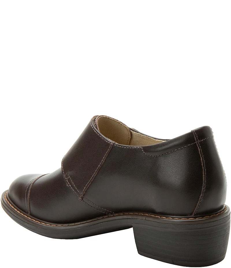 Alegria Mave Leather Double Monk Strap Buckle Hardware Oxford Pumps