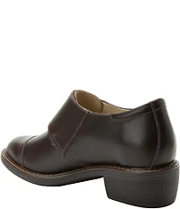 Alegria Mave Leather Double Monk Strap Buckle Hardware Oxford Pumps