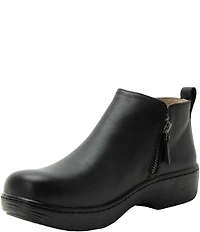 Alegria Oaklee Leather Dual Zip Ankle Booties