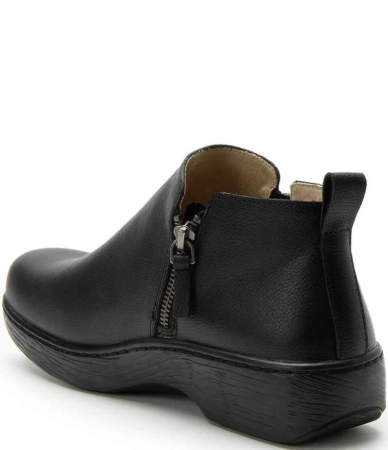 Alegria Oaklee Leather Dual Zip Ankle Booties