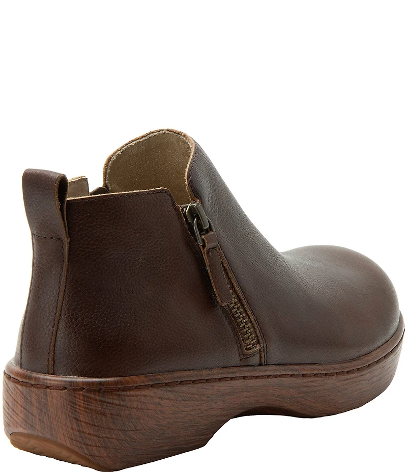 Alegria Oaklee Leather Dual Zip Ankle Booties