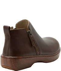 Alegria Oaklee Leather Dual Zip Ankle Booties