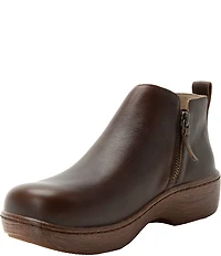 Alegria Oaklee Leather Dual Zip Ankle Booties