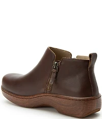 Alegria Oaklee Leather Dual Zip Ankle Booties