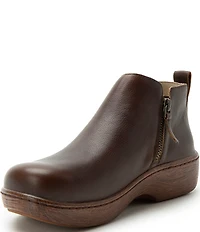 Alegria Oaklee Leather Dual Zip Ankle Booties
