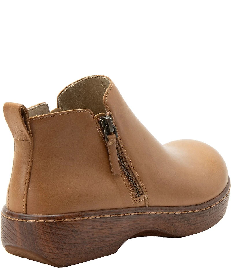Alegria Oaklee Leather Dual Zip Ankle Booties