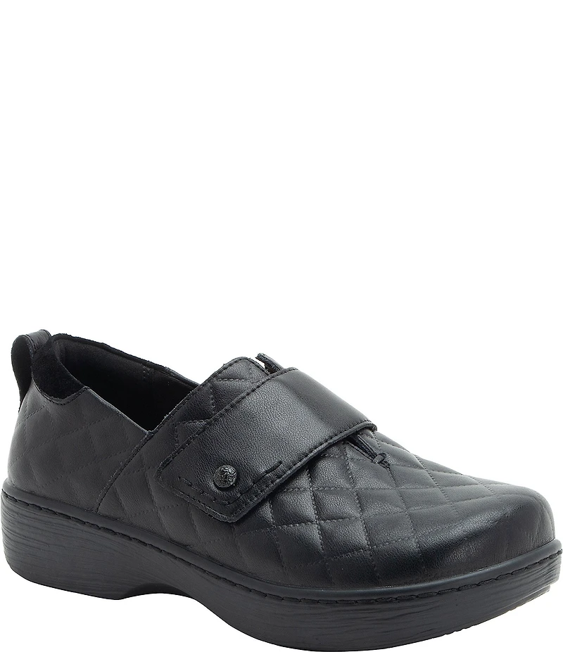 Alegria Oasys Diamond Stitch Leather Clogs