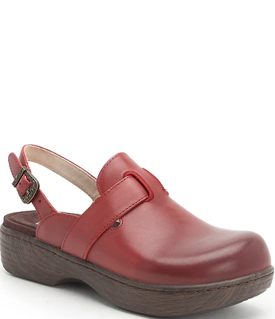 Alegria Olanna Leather Slingback Clogs