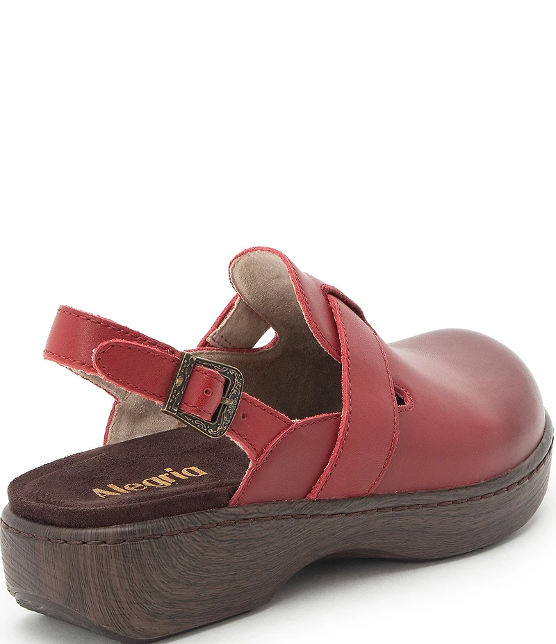 Alegria Olanna Leather Slingback Clogs