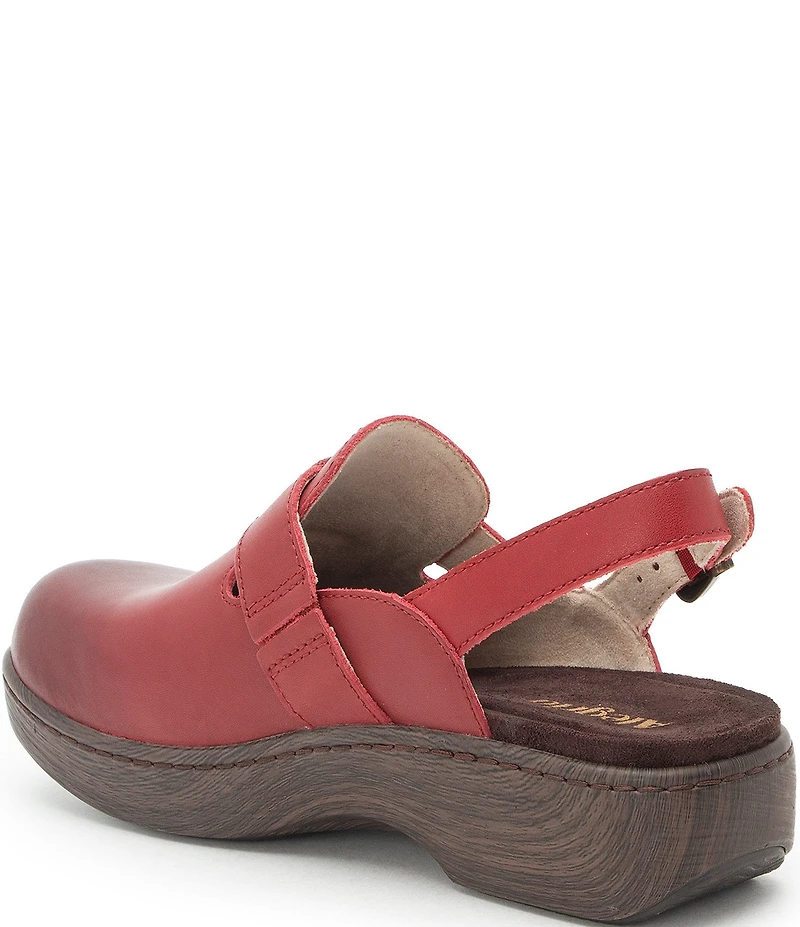 Alegria Olanna Leather Slingback Clogs