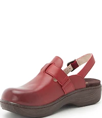 Alegria Olanna Leather Slingback Clogs
