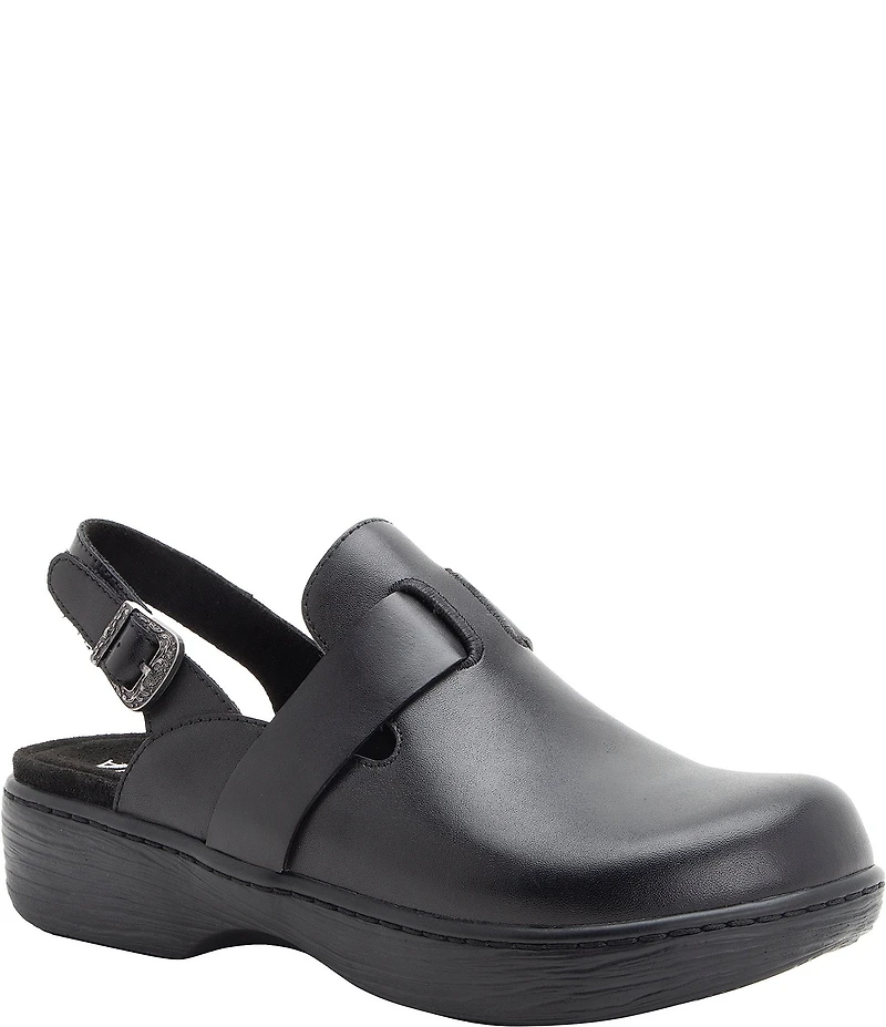 Alegria Olanna Leather Slingback Clogs