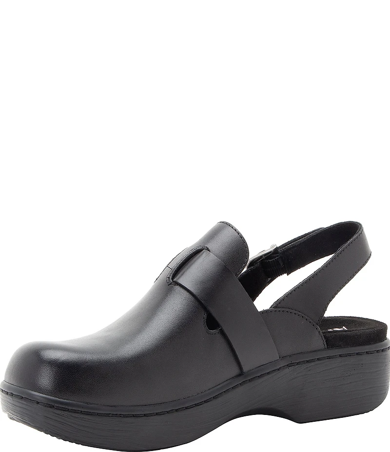 Alegria Olanna Leather Slingback Clogs
