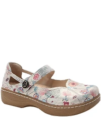 Alegria Onika Ethereal Floral Print Leather Mary Jane Pumps