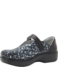 Alegria Opheliah Ivy Textured Metallic Leather Mary Jane Clogs