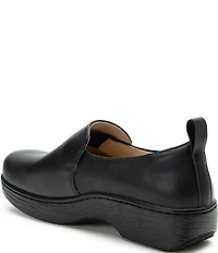 Alegria Orygin Leather Slip On Platform Clogs