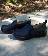 Alegria Orygin Leather Slip On Platform Clogs
