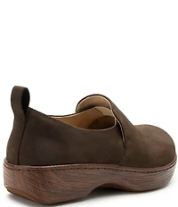 Alegria Orygin Nubuck Suede Slip On Platform Clogs